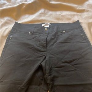 Black Pants with Silver Accents